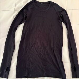 lululemon athletica Dark Navy Long Sleeve Swiftly Top